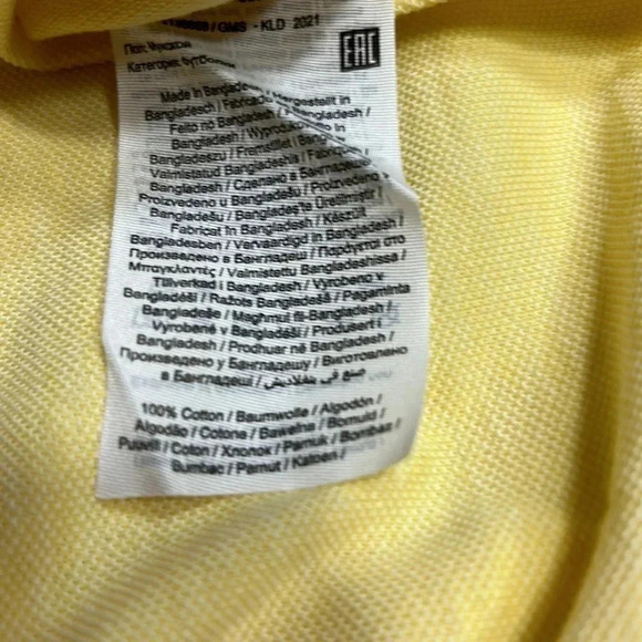 Jack & Jones men polo shirt XXL ,yellow cotton, short sleeve,golf  shirt . NWT - Picture 10 of 17